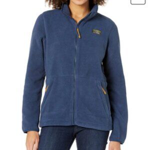 LL Bean Mountain Classic Fleece Full Zip Jacket Navy Blue Small